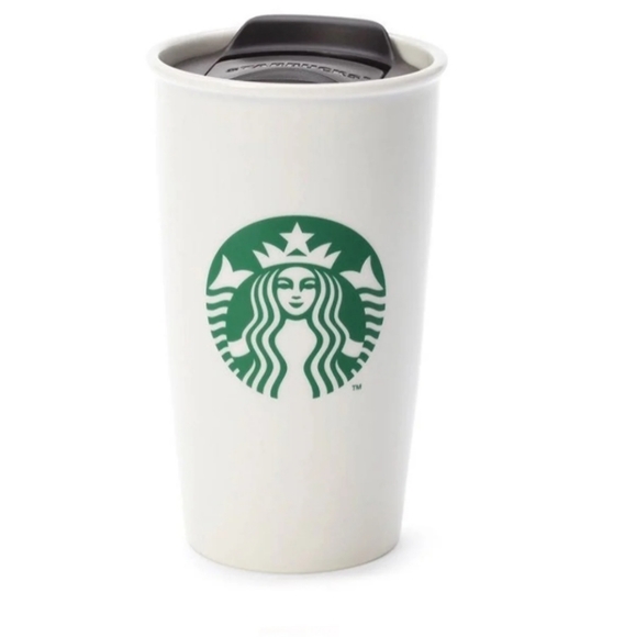 STARBUCKS CLASSIC CERAMIC TUMBLER COFFEE MUG TO-GO - Picture 2 of 9